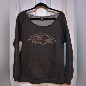 Gray Women’s Ravens Sweatshirt